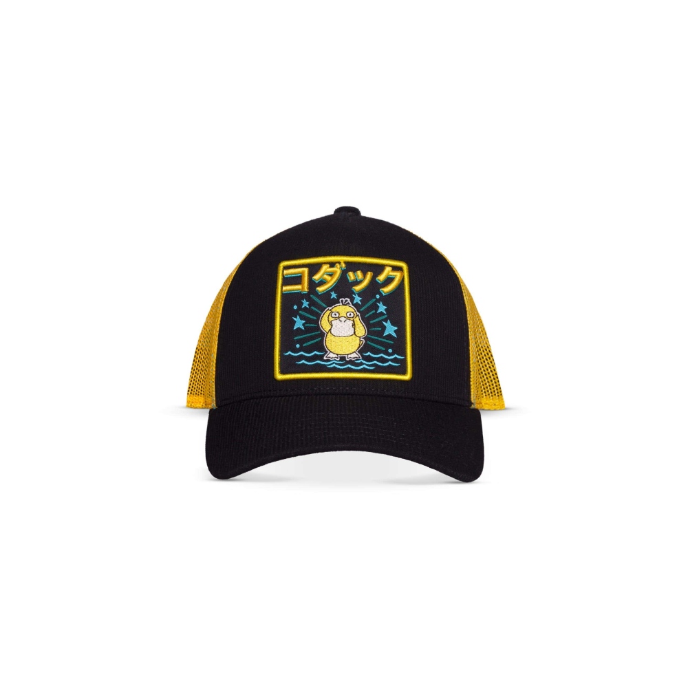 Pokémon - Psyduck Trucker pet - Zwart/Geel